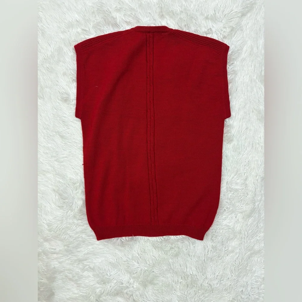 Gucci V-Neck Red Sweater Vest